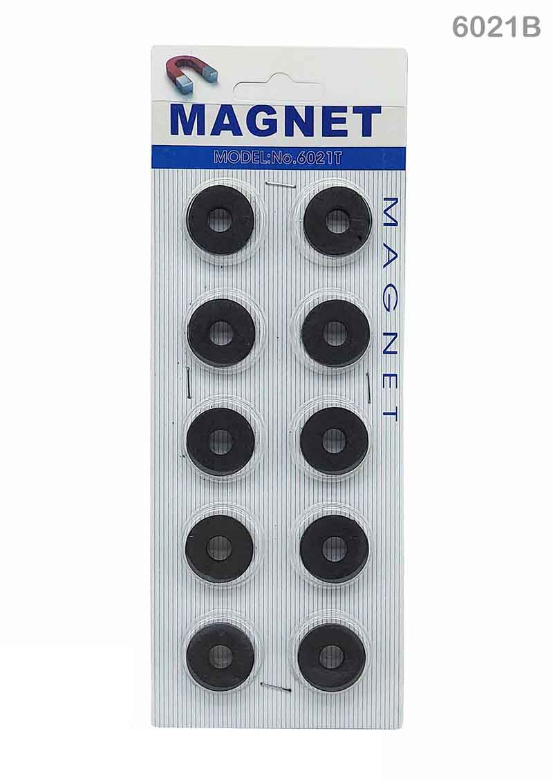 Gift To Love | Hole Magnet | Color : Black | Size : Big | Pcs : 10 Pcs | Code : 6021B