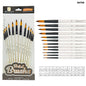 Gift To Love | Paint Brush White Handle Round | Pcs : 12 Pcs | Code : 6075R