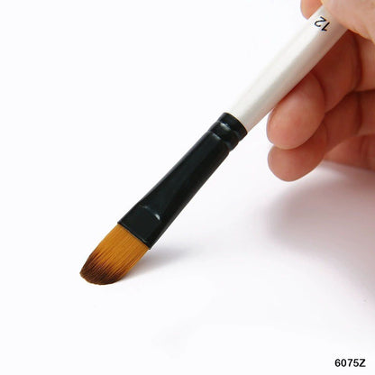 Gift To Love | Paint Brush White Handle | Pcs : 12 Pcs | Code : 6075Z