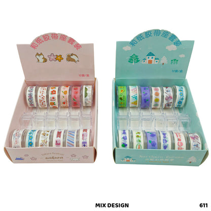 Gift To Love | Masking Tape With Cutter | Pcs : Set Of 12 Pcs | Code : 611