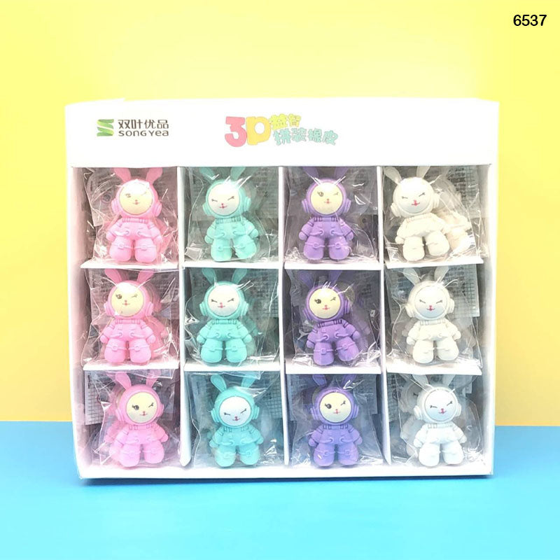 6537 Astronaut Eraser 48Pcs