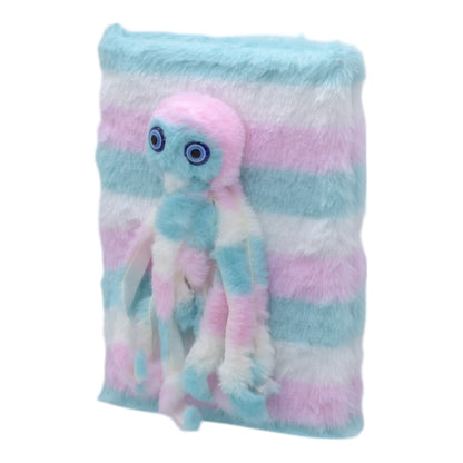 Gift To Love | Notebook Fancy Fur Cover With Soft Toys | Size : A5 | Code : 654-6