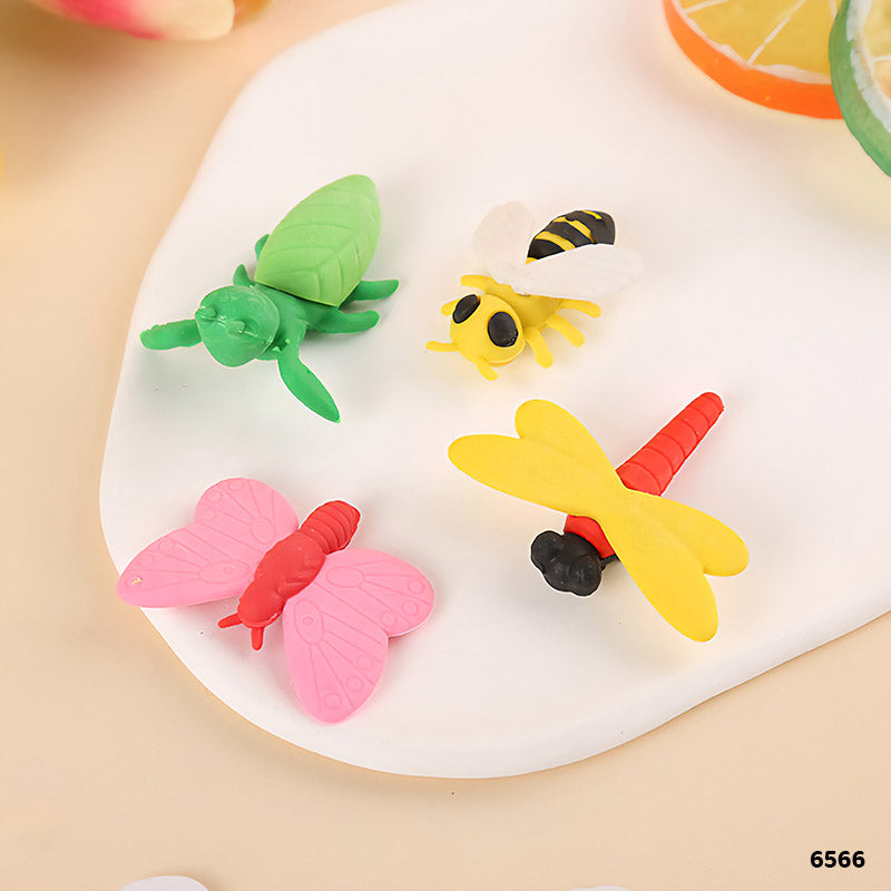 6566 Butterfly Eraser 36Pcs