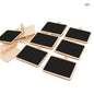 Gift To Love | Wooden Black Board Clip Plain | Pcs : 6 Pcs | Code : 6BC