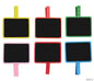 Gift To Love | Wooden Black Board Clip | Color : Colored | Pcs : 6 Pcs | Code : 6BCC