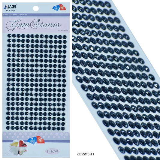 Gift To Love | Sticker Diamond | Color : Black | Size : 6 Mm | Code : 6DSSMC-11