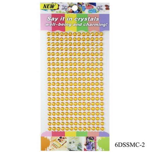 Gift To Love | Sticker Diamond 6mm 02 Gold | Code : 6DSSMC-2