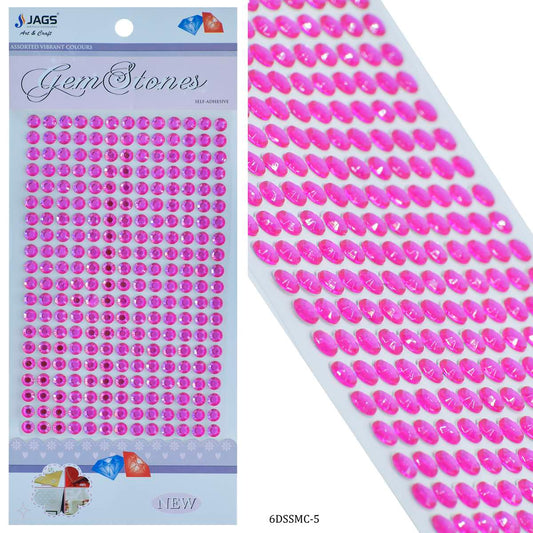 Gift To Love | Sticker Diamond | Color : Rani Pink | Size : 6 Mm | Code : 6DSSMC-5