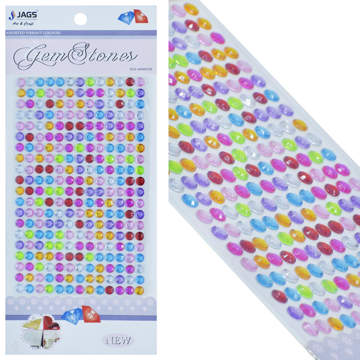 Gift To Love | Sticker Diamond | Color : Multi Colour | Size : 6 Mm | Code : 6DSSMC-M