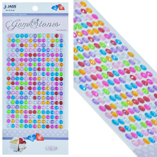 Gift To Love | Sticker Diamond | Color : Multi Colour | Size : 6 Mm | Code : 6DSSMC-M