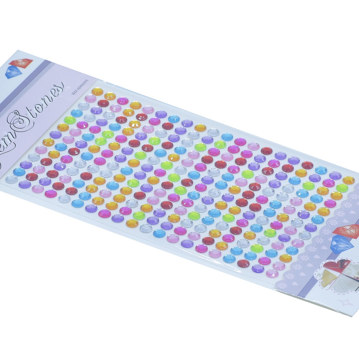 Gift To Love | Sticker Diamond | Color : Multi Colour | Size : 6 Mm | Code : 6DSSMC-M