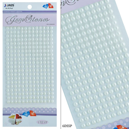 Gift To Love | Sticker Pearl | Size : 6 Mm | Code : 6DSSP