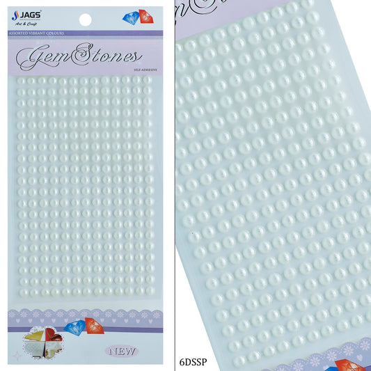 Gift To Love | Sticker Pearl | Size : 6 Mm | Code : 6DSSP