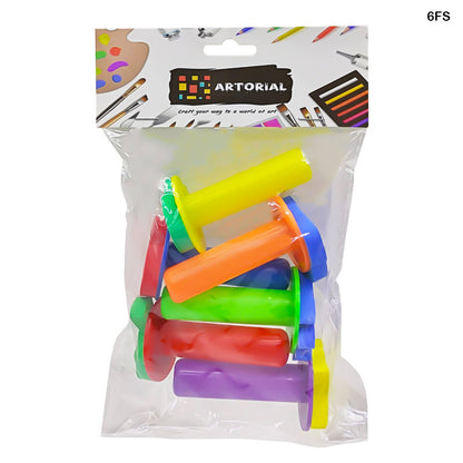 Gift To Love | Foam Stamp With Long Plastic Handle | Pcs : 6 Pcs | Code : 6FS