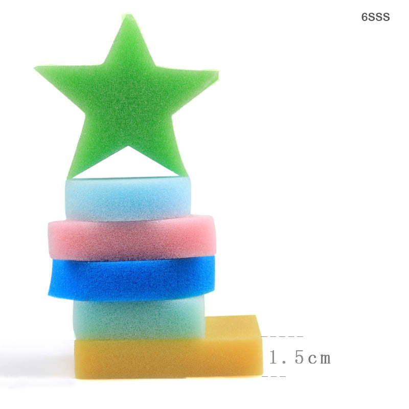 Gift To Love | Shape Sponge Set | Pcs : 6 Pcs | Code : 6SSS