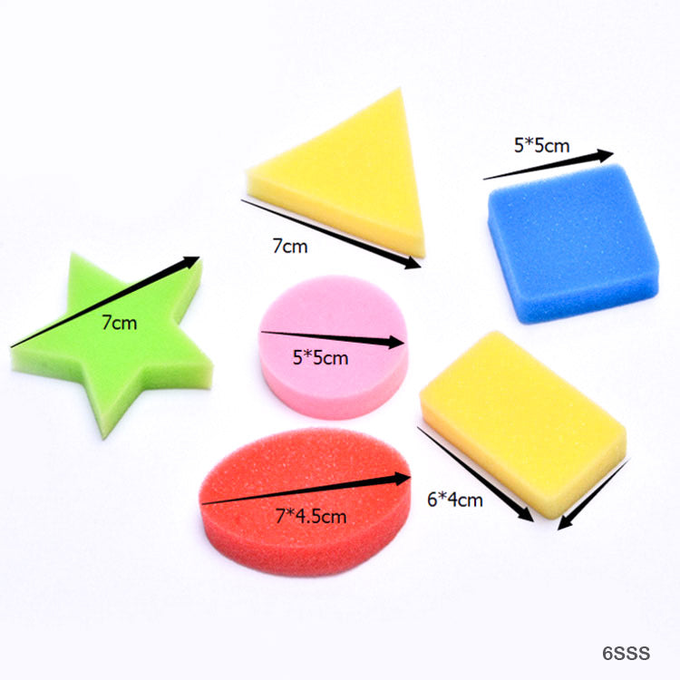 Gift To Love | Shape Sponge Set | Pcs : 6 Pcs | Code : 6SSS