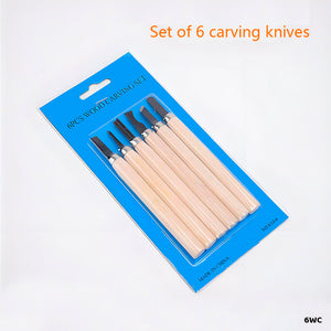 Gift To Love | Wood Carving Tool | Pcs : 6 Pc | Code : 6WC