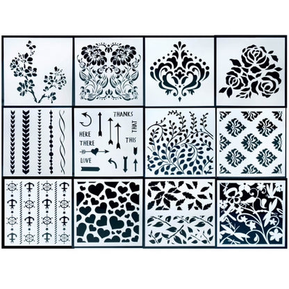 Gift To Love | Stencil Plastic | Size : 6 X 6 | Code : 6X6STENCI