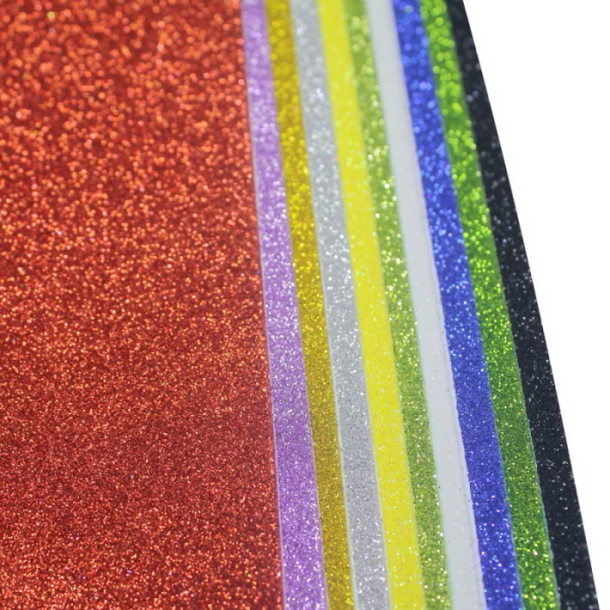 Gift To Love | A3 Glitter Foam Sheet With Sticker | Color : Multi | Pcs : 10 Sheets | Code : 71815-A3