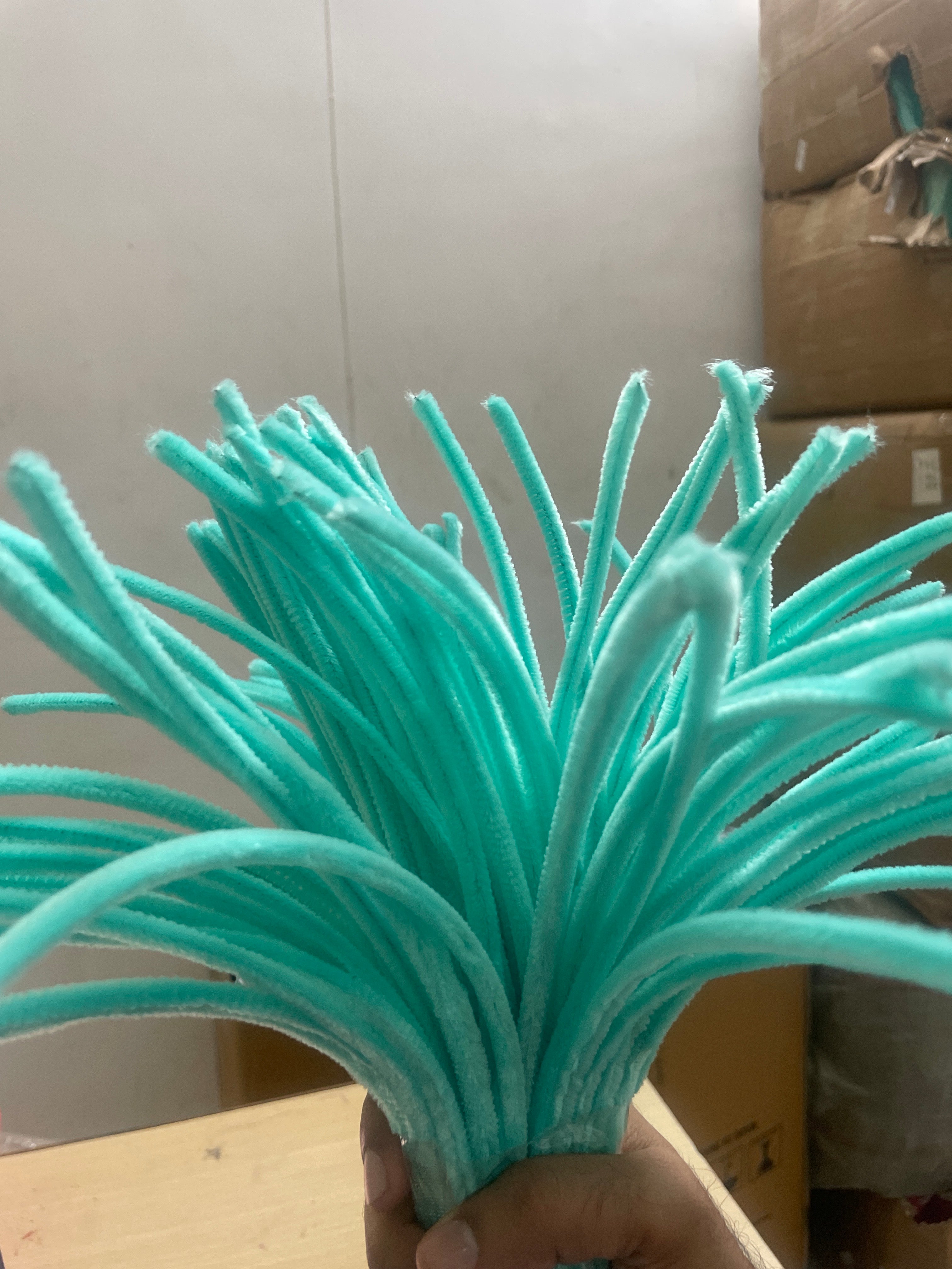 Pipe Cleaner Plain 100 Pcs in 1 Pkt (Baby Sea Green)