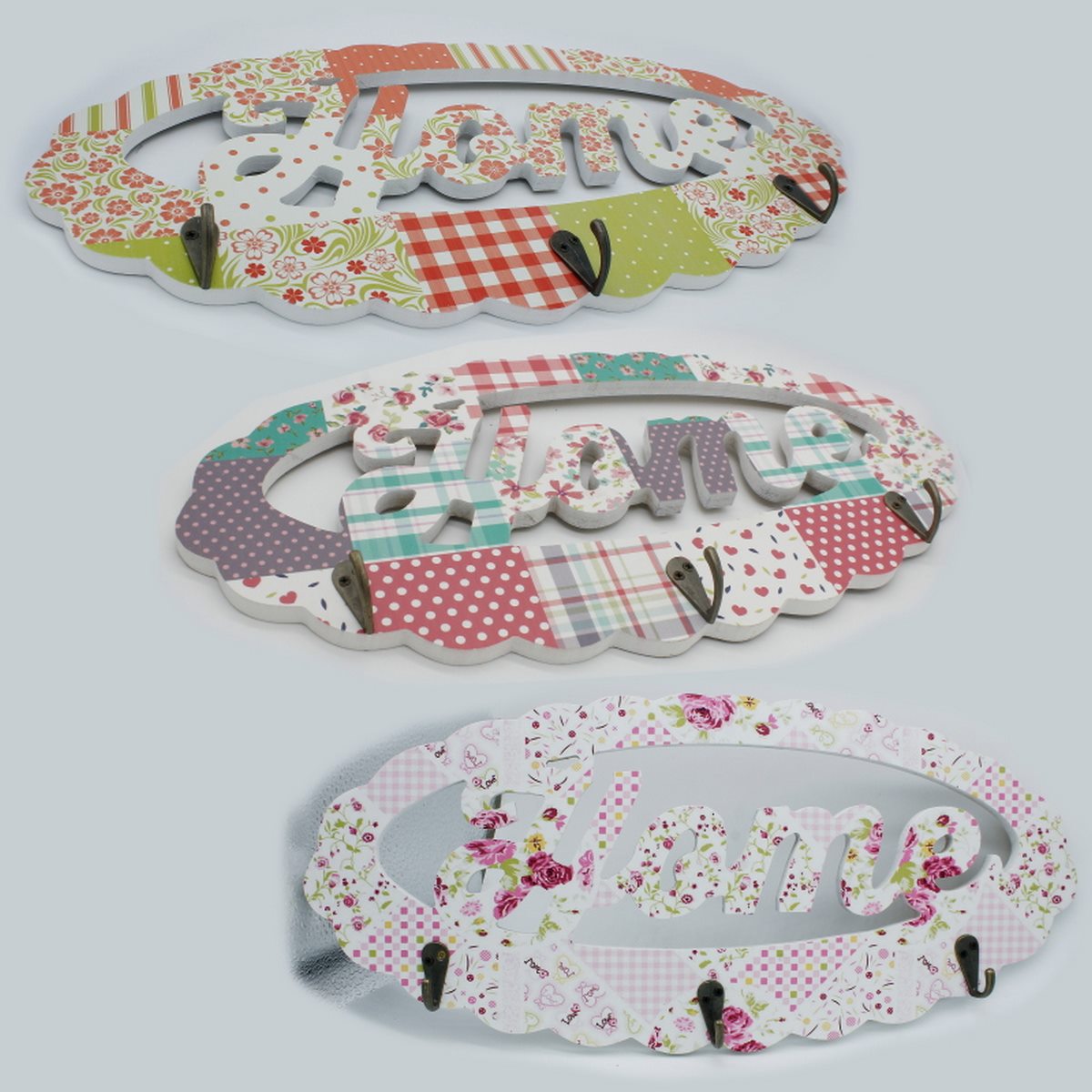 Gift To Love | Wooden Hook Printed Fancy Home Big | Code : 7755-1