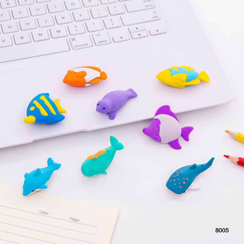 8005 AQUA FISH ERASER 1pc - GIFT TO LOVE