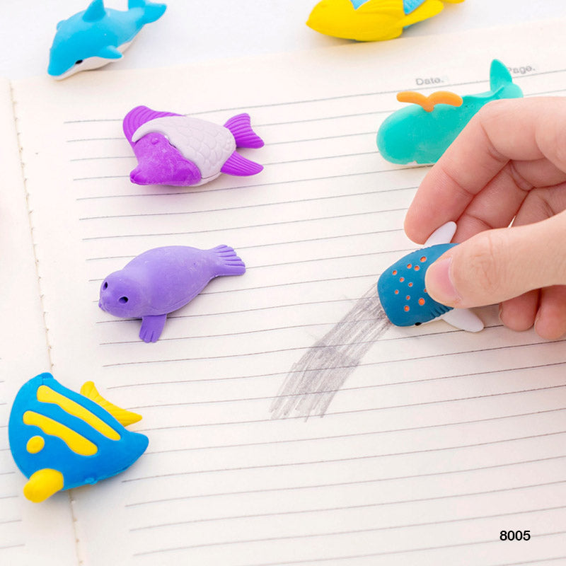 8005 Aqua Fish Eraser 1Pc