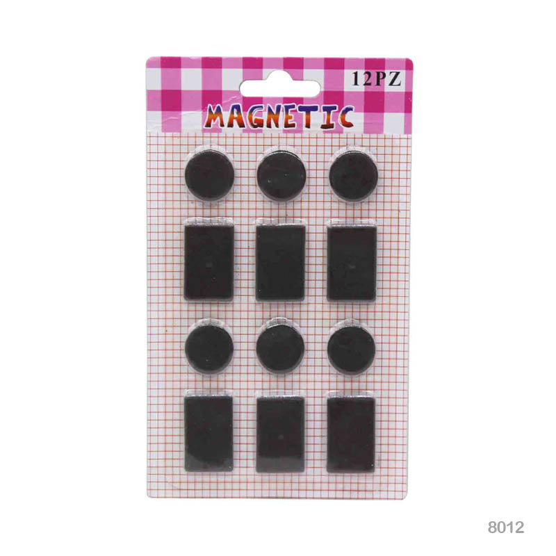 8012 MAGNET BLACK IN SHAPES 12PCS - GIFT TO LOVE