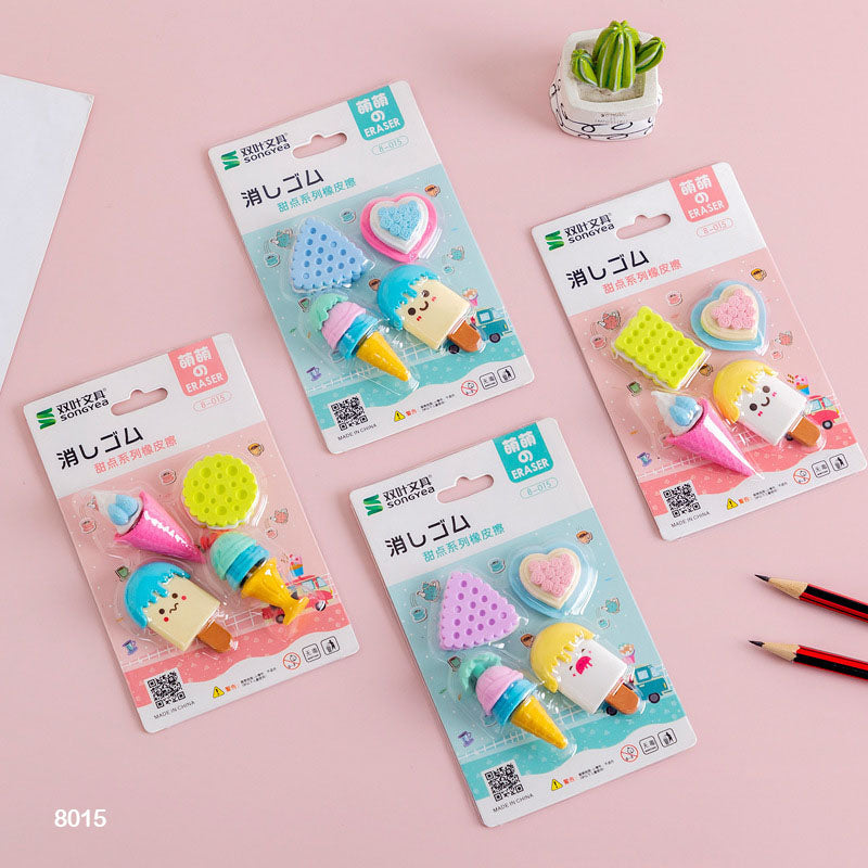 8015 Ice Cream Eraser 1Pc-Gift To Love-Art & Craft