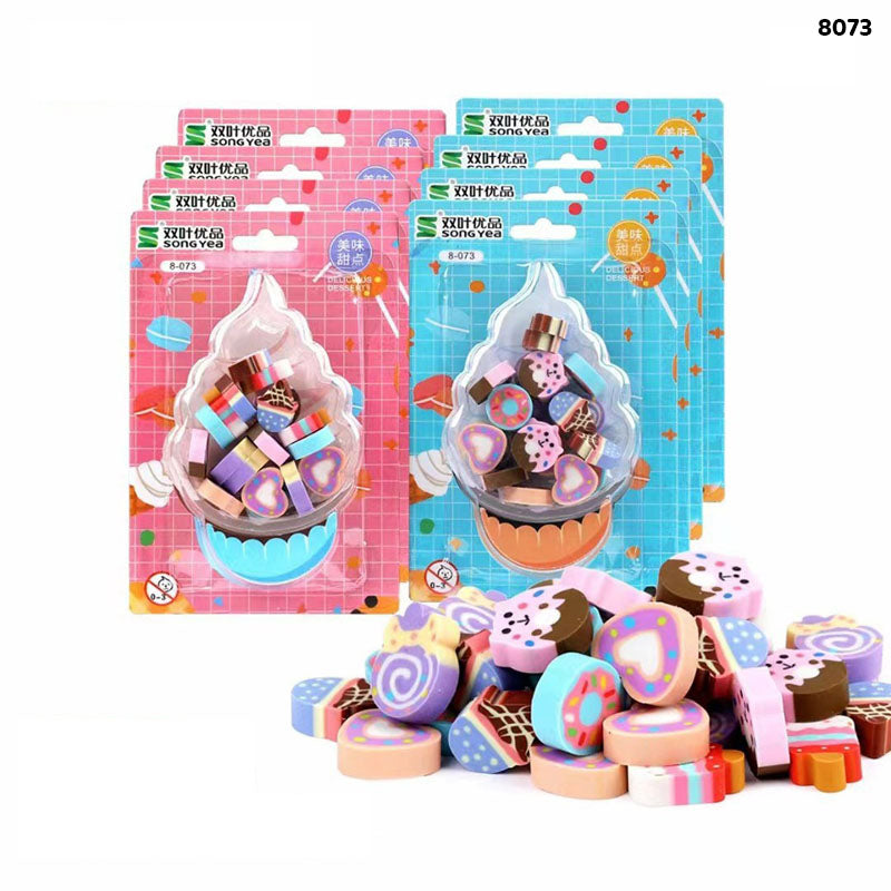 8073 Delicious Dessert Eraser 1Pc