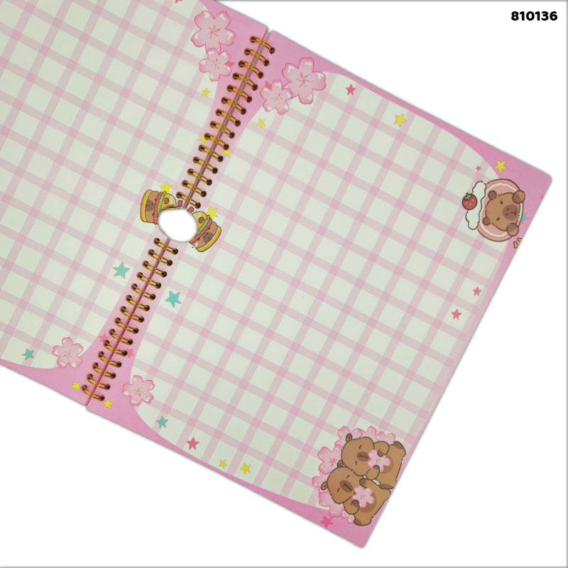 810136 Planner Cartoon Print Spiral 210X280Mm