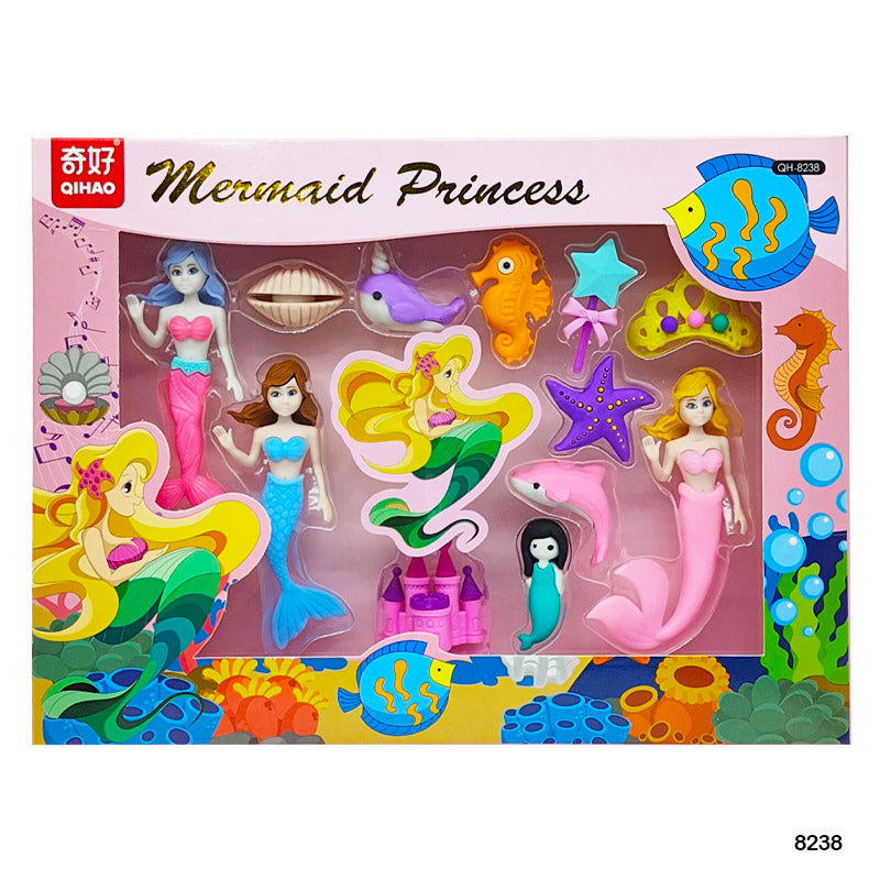 8238 Mermaid Princess Eraser 1 Set-Gift To Love-Art & Craft