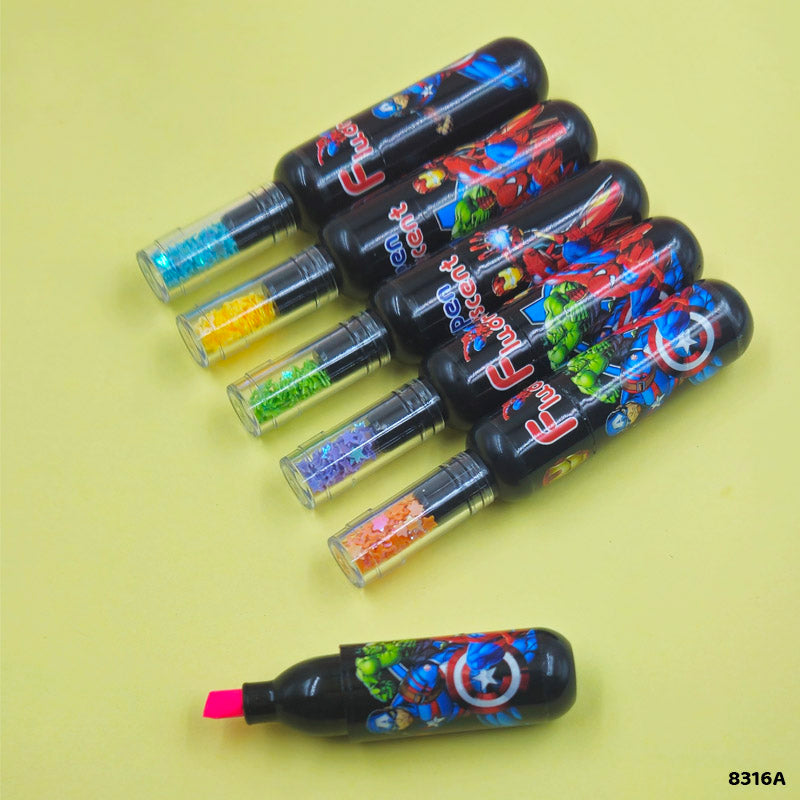 Avenger Highlighter Bottle Shape 6 Pcs