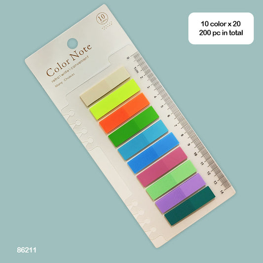 Gift To Love | Sticky Notes | Color : 10 Color | Size : 11 X 44 Mm | Code : 86211