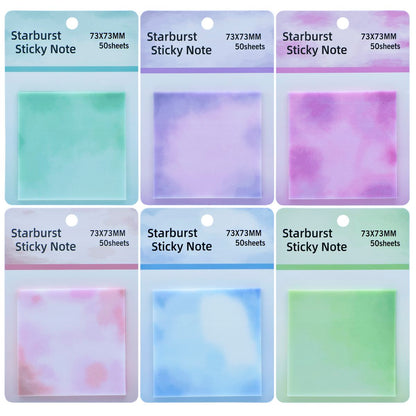 Gift To Love | Sticky Note Transparent Glitter | Size : 76 Mm X 76 Mm | Pcs : 50 Sheets | Code : 8896