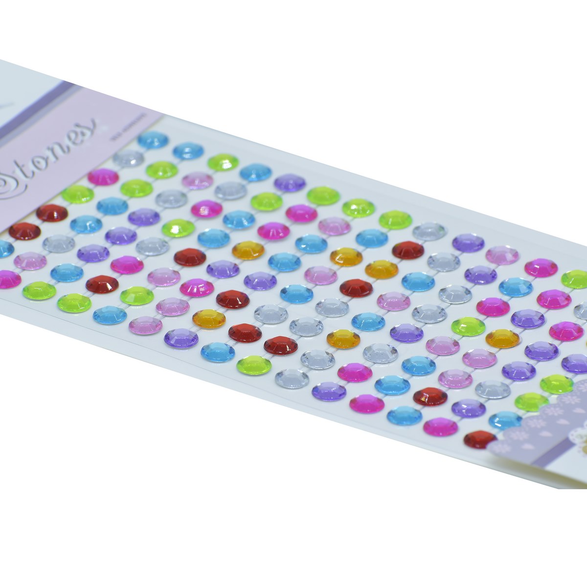 Gift To Love | Sticker Diamond | Color : Multi Colour | Size : 8 Mm | Code : 8DSSMC-M