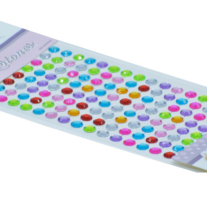 Gift To Love | Sticker Diamond | Color : Multi Colour | Size : 8 Mm | Code : 8DSSMC-M