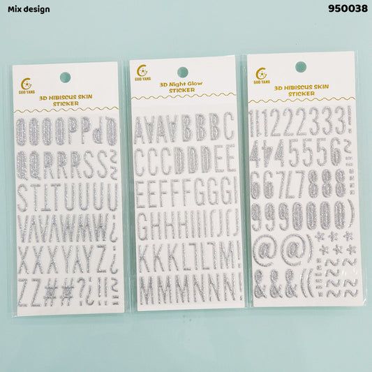 Gift To Love | Hibiscus Skin Alphanumeric Sticker | Code : 950038