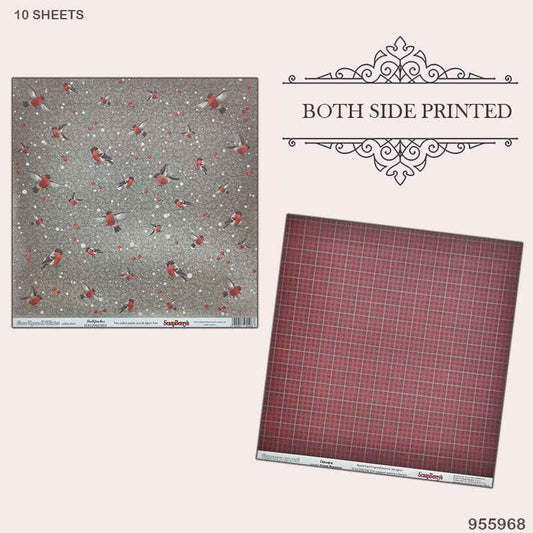 Gift To Love | Once Upon A Winter Paper | Size : 12 X 12 | Pcs : 10 Sheets | Code : 955968