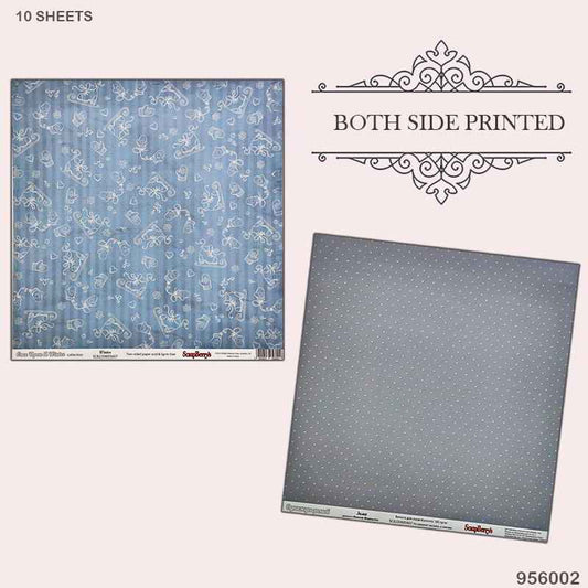 Gift To Love | Winter Paper | Size : 12 X 12 | Pcs : 10 Sheets | Code : 956002