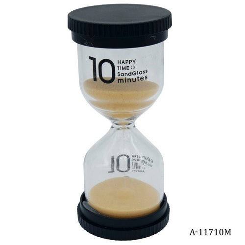 Gift To Love | Sand Timer Plastic Round Glass 10 Minute | Code : A-11710M