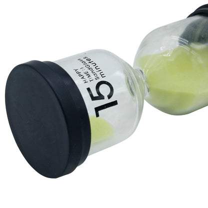 Gift To Love | Sand Timer Plastic Round Glass | Size : 15 Minute | Code : A-11715M