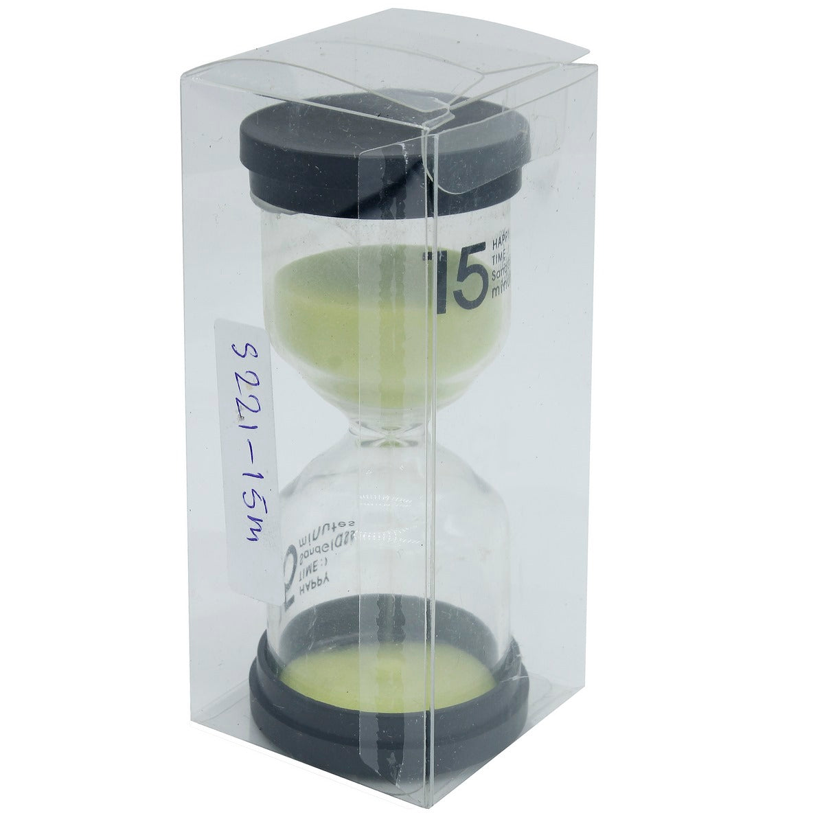 Gift To Love | Sand Timer Plastic Round Glass | Size : 15 Minute | Code : A-11715M