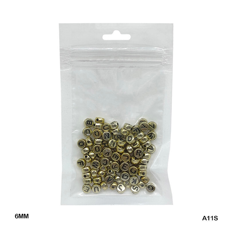 Gift To Love | Bracelet Beads Plastic | Size : 6 Mm | Pcs : 20 Gm | Code : A11S