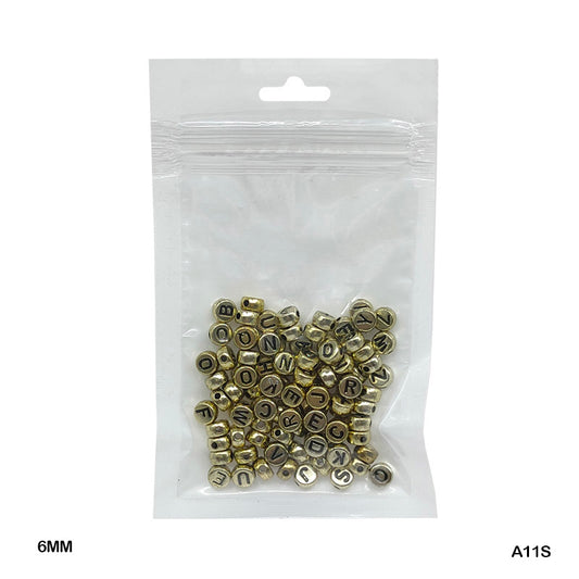 Gift To Love | Bracelet Beads Plastic | Size : 6 Mm | Pcs : 20 Gm | Code : A11S