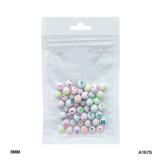 Gift To Love | Bracelet Beads Plastic | Size : 7 Mm | Pcs : 20 Gm | Code : A167S