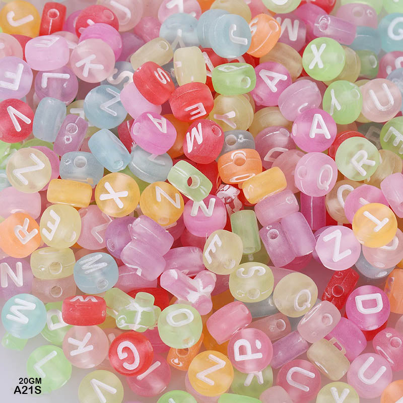 Bracelet Beads Plastic 20Gm (A21S)