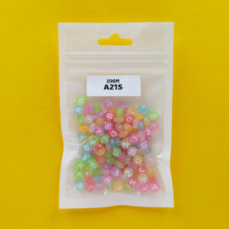 Bracelet Beads Plastic 20Gm (A21S)