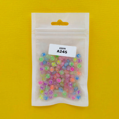 Gift To Love | Bracelet Beads Plastic | Pcs : 20 Gm | Code : A24S