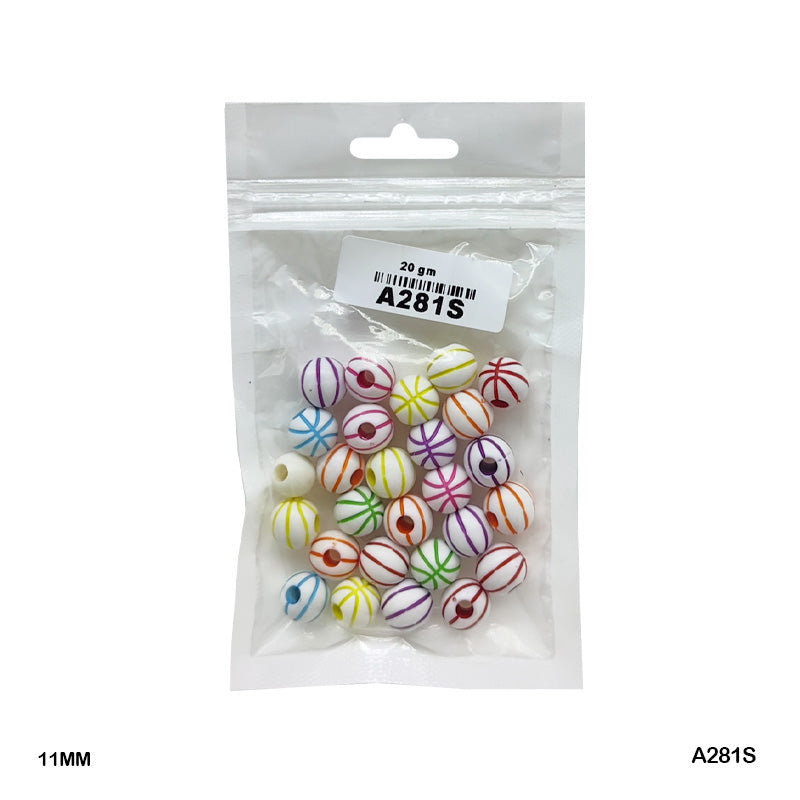 BRACELET BEADS PLASTIC 20GM (A281S) - GIFT TO LOVE